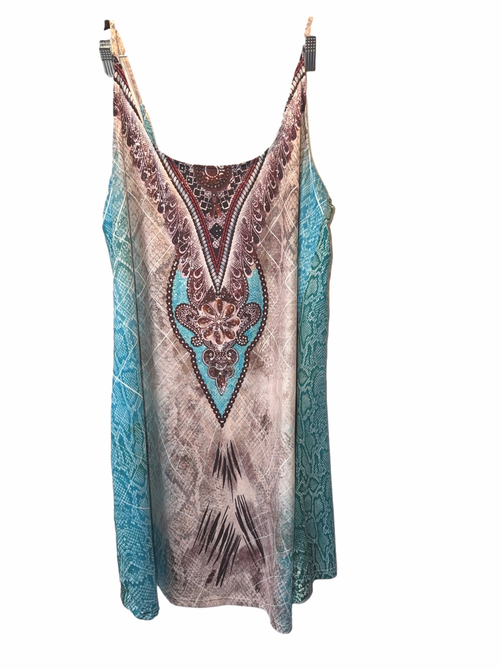 Noracora, Spaghetti-Strap Dress, SZ XXL, PTP 18”-24”, L34” (T15-408)